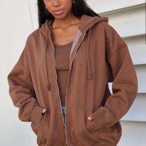 Brown John Galt oversized jacket